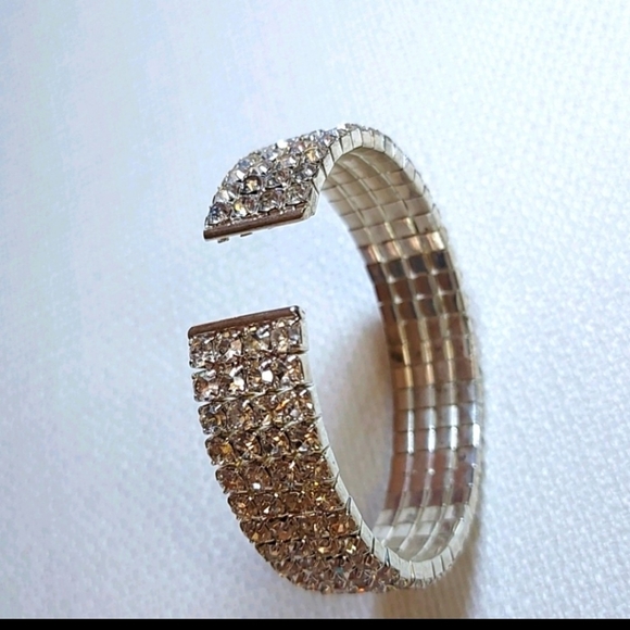 Rhinestone Bracelet Cuff - Picture 3 of 5